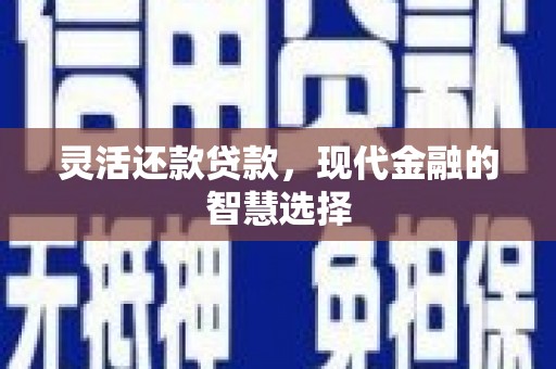 港北灵活还款贷款，现代金融的智慧选择