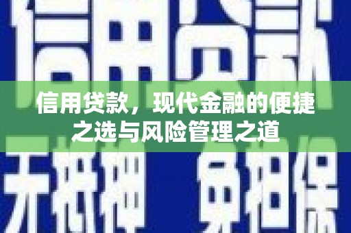 港北信用贷款，现代金融的便捷之选与风险管理之道