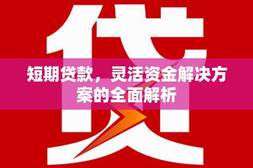 港北短期贷款，灵活资金解决方案的全面解析