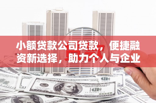 港北小额贷款公司贷款，便捷融资新选择，助力个人与企业成长