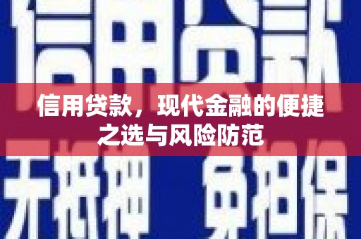 港北信用贷款，现代金融的便捷之选与风险防范