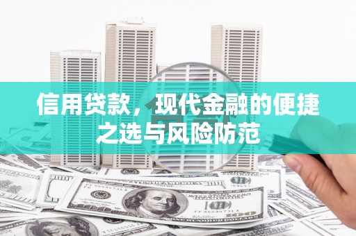 港北信用贷款，现代金融的便捷之选与风险防范