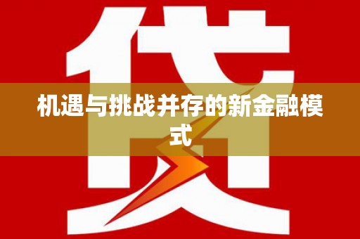 港北机遇与挑战并存的新金融模式