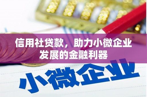 港北信用社贷款，助力小微企业发展的金融利器