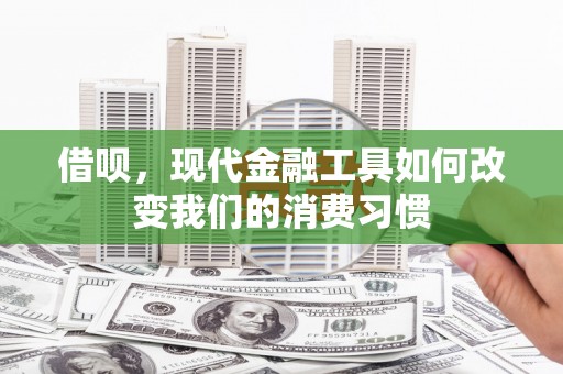 港北借呗，现代金融工具如何改变我们的消费习惯