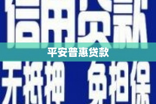 港北平安普惠贷款