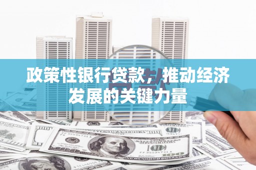 港北政策性银行贷款，推动经济发展的关键力量