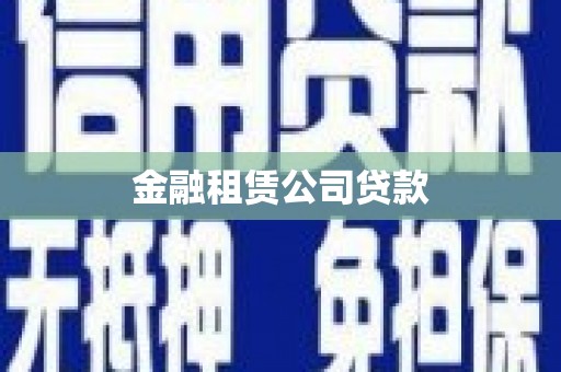 港北金融租赁公司贷款