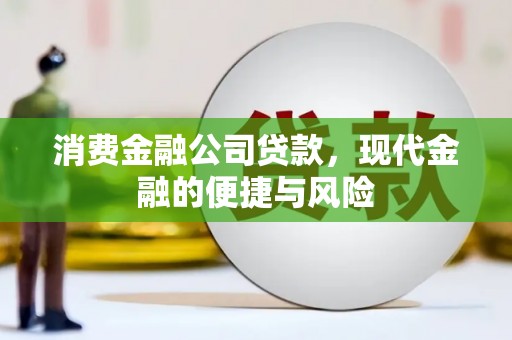 港北消费金融公司贷款，现代金融的便捷与风险
